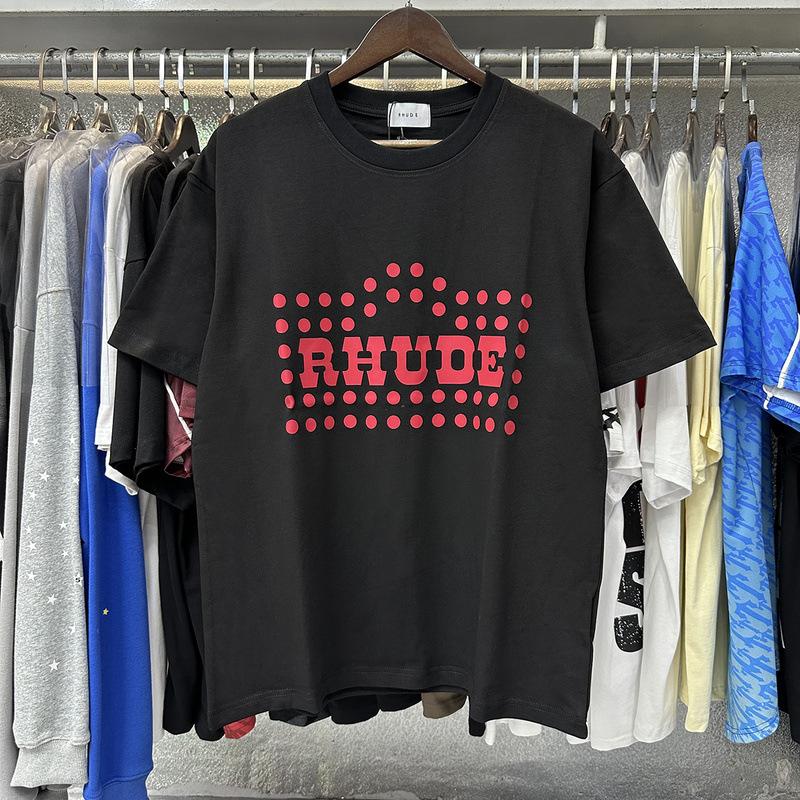 Summer new European and American trendy brand R unisex couple's loose pullover short-sleeve T-shirt, youth short-sleeve T-shirt