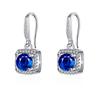 Серьги-гвоздики из серебра 925 пробы, женская мода, милые, крошечные, с прозрачным кристаллом и фианитом, подарок для девочек, подростков, женщин, новые