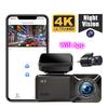 4K+1080P+WiFi+GPS Видеорегистратор Автомобильная камера DVR Видеорегистратор с ночным видением 24-часовой мониторинг парковки