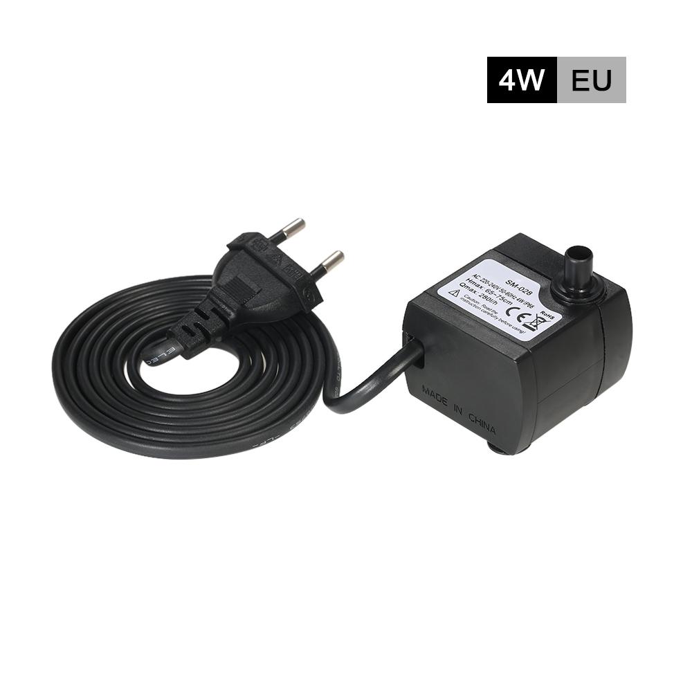110V/220V 2.5W/3W/4W/5W Ultra-Quiet Submersible Water Fountain Pump Filter Fish Pond Aquarium Water Pump Tank Garden Fountain