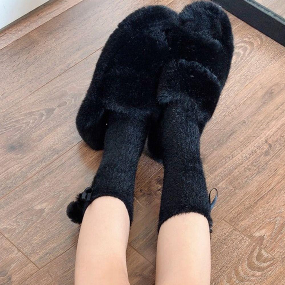 Plush Balls Plush Socks Sweet Thicken Warm Socks Fashion Sleeping Socks Women Fall Winter