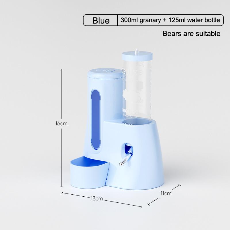 Автоматический дозатор корма для домашних животных «Золотой медведь» для хомяков, большая емкость, герметичная миска для еды с фонтаном для воды, товары для животных