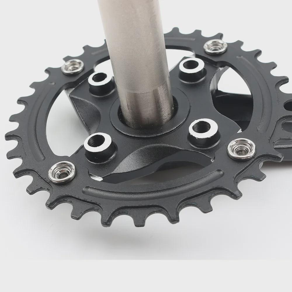 Integrated Hollow Tooth Plate Crank Set for Mountain Bikes, BCD104