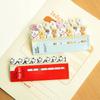 1PCS Cute Stationery Sitting In A Row of Animal Bookmark Sticky Note Message Note N Times Sticky Note Self-adhesive Scrapbook Paper