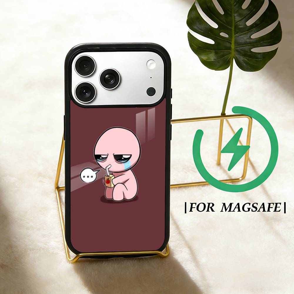 Чехол для телефона The Binding of Isaac для iPhone 17 16 15 14 13 12 Pro Max Plus с поддержкой Magsafe, зеркальный, беспроводной, магнитный