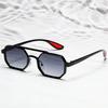 1 Pair Unisex Metal Geometric Frame Eyeglasses, & Fashion Casual Style Festival Shades For Summer Beach Vacation, Outdoor, Travel