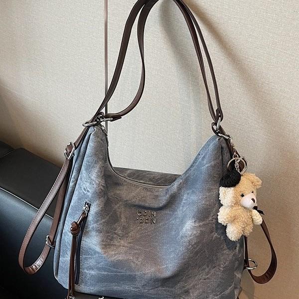 Retro backpack 2026 bag women's new shoulder fashion commuter tote messenger bag casual large capacity