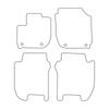 [Blm]Ho040 Черный - Комплект велюровых ковриков для Honda Jazz IV 2015-2020 - Черная окантовка