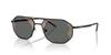 Солнцезащитные очки EMPORIO ARMANI матово-черные 30017G58 0EA2147, черные, зеркальные, красные, 58 мм,