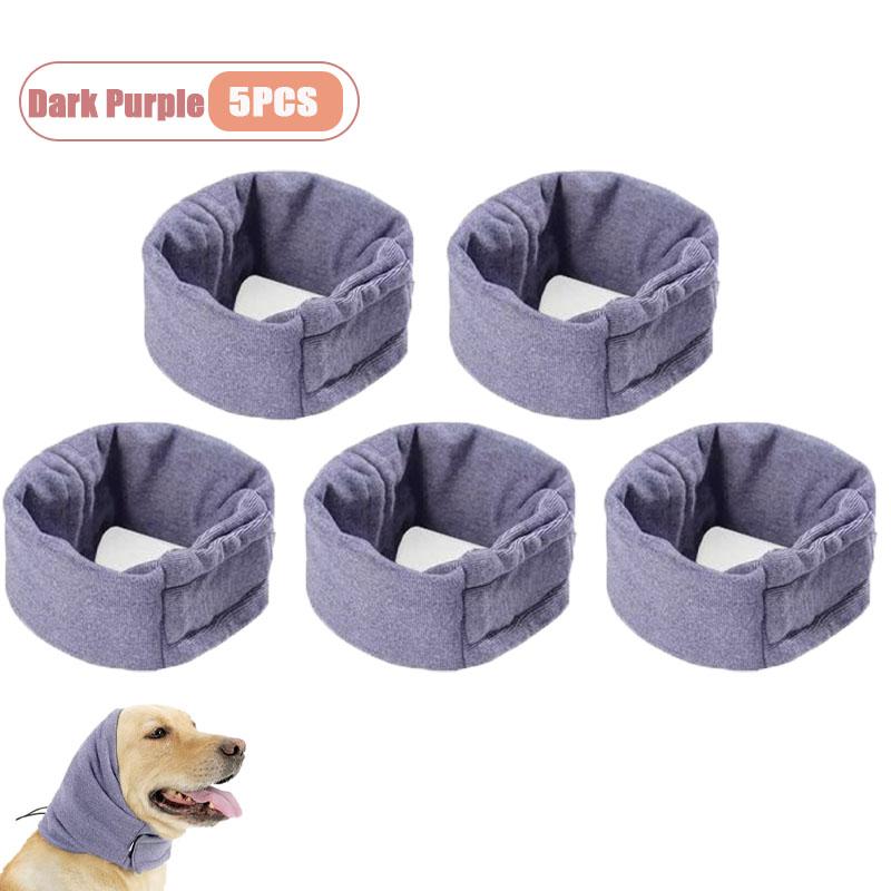 Quiet Ears for Dogs Adjustable Calming Snood Warm Fleece Lining Multifunctional Anxiety Relief Pet Scarf for Noise Protection