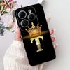Чехол для Infinix Hot 40 Pro X6837 Роскошная Корона Буквы Чехол Мягкий Силиконовый Чехол для Телефона Для Infinix Hot 40i Hot40 Pro Hot40i Накладка