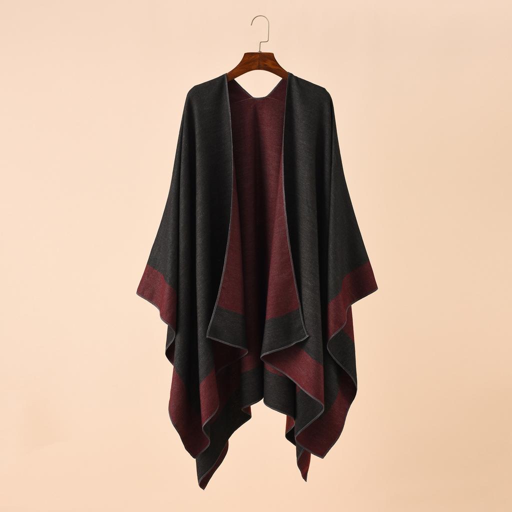 Pure Color Travel and Shopping New Warm Big Shawl