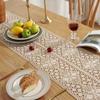 Nordic Style Macrame Table Runner Hollow Out Handmade Woven Tassels Bohemian Rustic Tapestry Tablecloth Cover Decoration