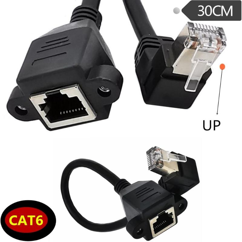 Сетевой кабель-удлинитель Cat6 RJ45 Ethernet для быстрой гигабитной передачи данных и экономии места