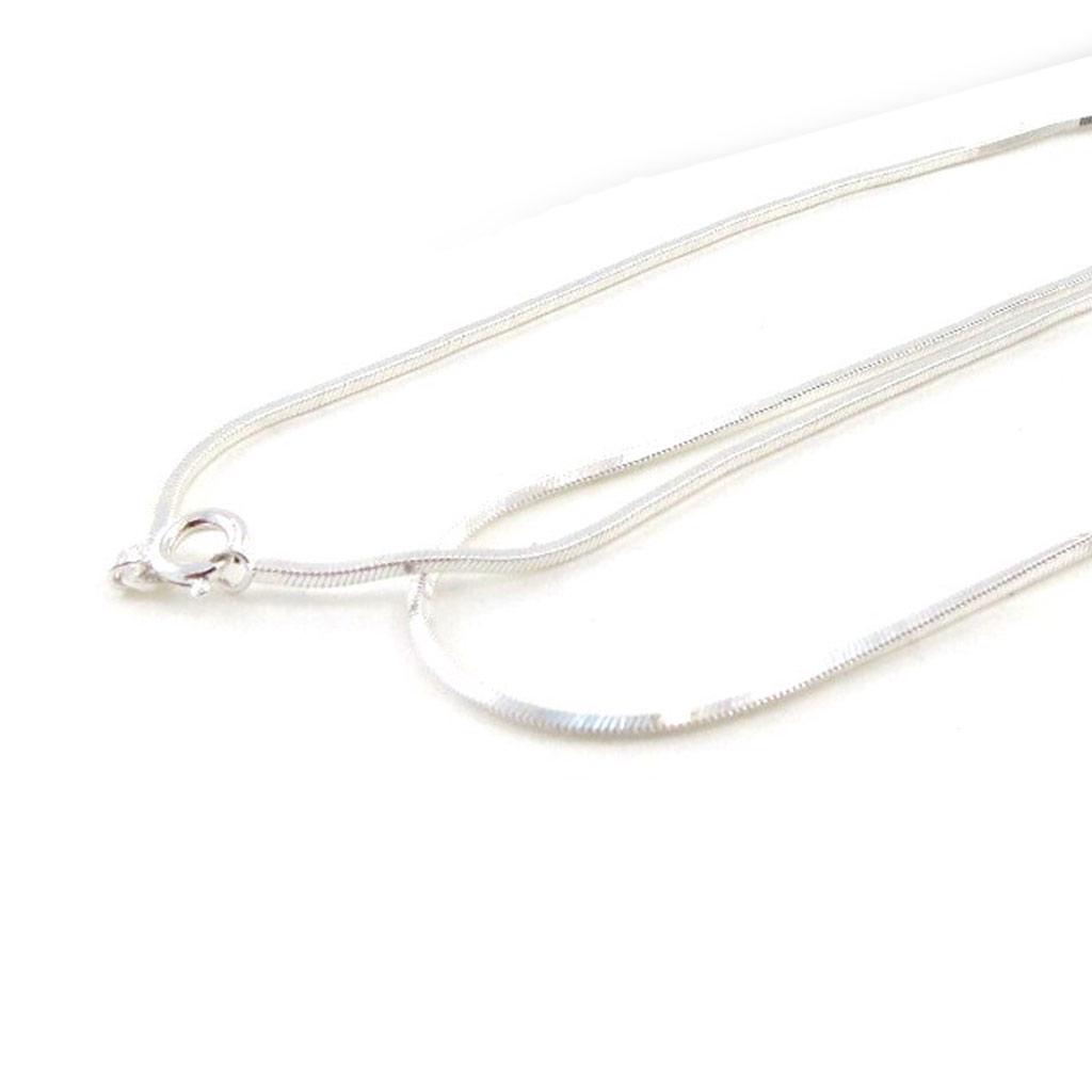 Les Trésors De Lily [C7297] - Silver Chain 'Square Diamond Snake' 45 Cm 1. 4 Mm