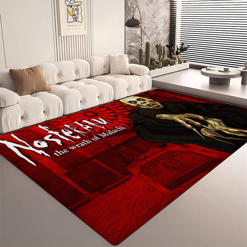 Horror Movie N-Nosferatu Hallway Carpet Washable Non-Slip Living Room Sofa Chairs Area Mat Kitchen Doormat Area Rug