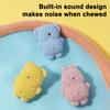 Pet Toys with Built-in Sound Design Soft Plush Teething Toy Gum Massage And Tartar Cleaning Chew Toy for Small