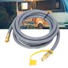 3.66m 3/8in RV Gasoline Extension Hose Fittings Quick Connect Gasoline Tank Gas Line Hose with Male 