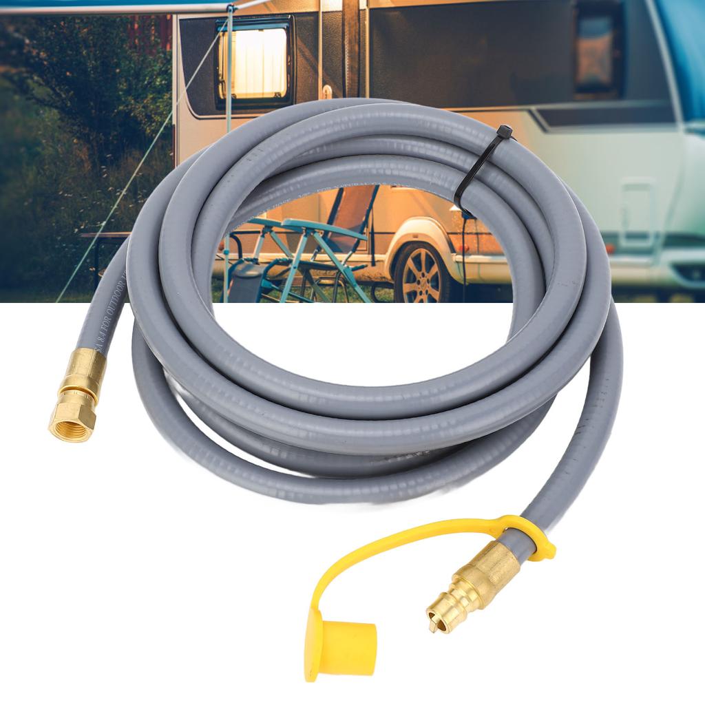 3.66m 3/8in RV Gasoline Extension Hose Fittings Quick Connect Gasoline Tank Gas Line Hose with Male 