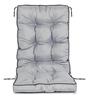 Poduszka na krzesło ogrodowe wodoodporna wiązana na sznurki z wysokim bokiem i lamówką 50x50x80 cm