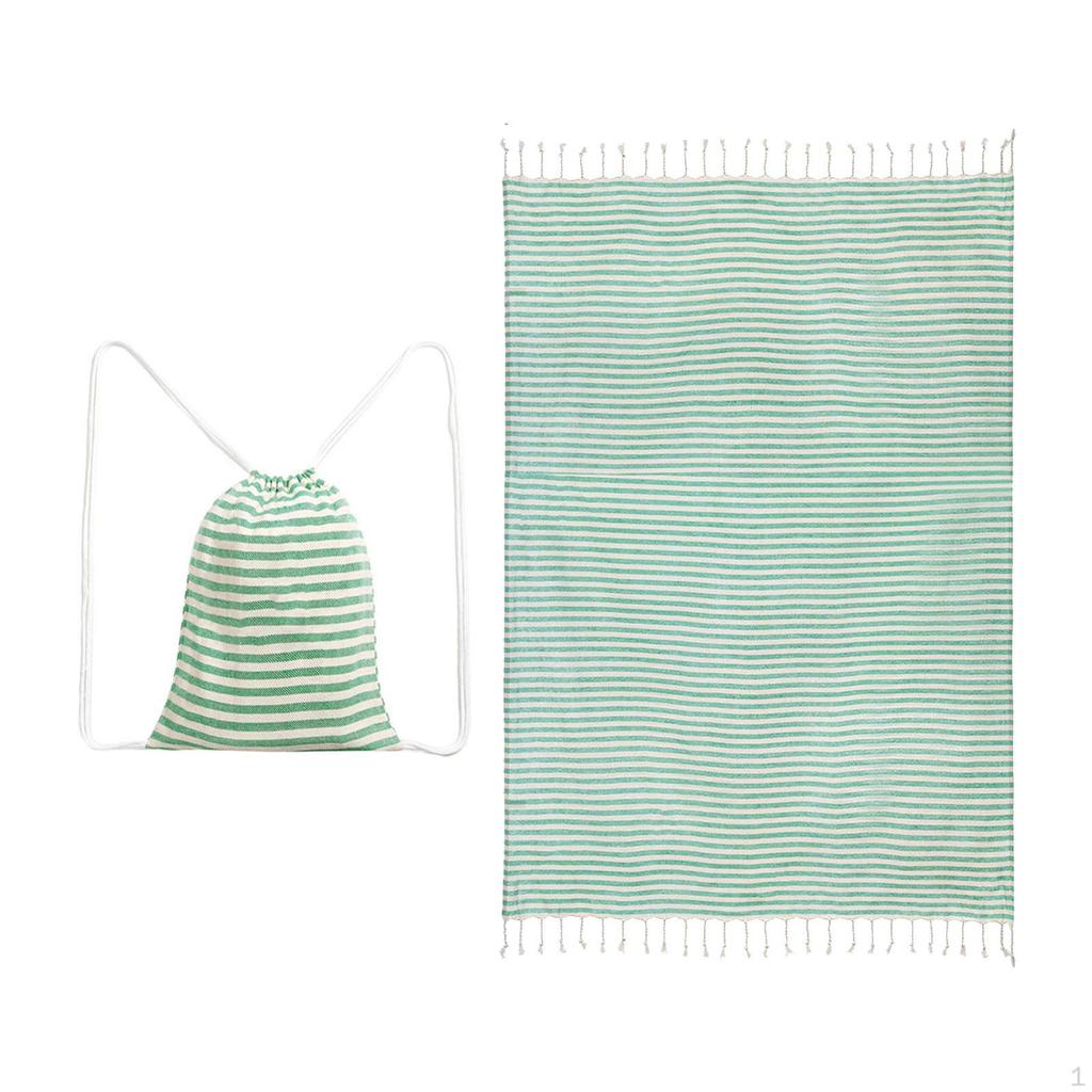 Хлопковое турецкое пляжное полотенце-одеяло быстросохнущее впитывающее походное складное аксессуары для плавания