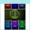 Star Wars Death Star 3d Led Night Light With Touch Control For Bedroom Decor