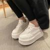 Thick-soled New Autumn Thin and Versatile Muffin Sole Heightened Casual Breathable Fashion Lightweight Board Shoes
