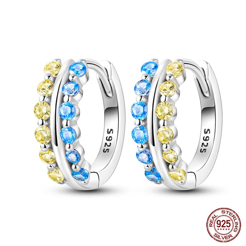 Серьги-тюльпаны из стерлингового серебра 925 пробы для женщин, двойные серьги-кольца в виде бабочки из кубического циркония, изящные помолвочные украшения