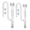 Glass Lily Pipe Inflow with Surface Skimmer for Aquarium Tank Effectively Absorb Dissolved Organic Matter Removes Scums