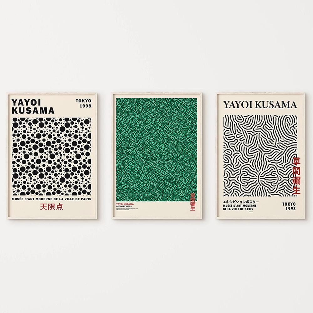 Абстрактная живопись на холсте с тыквой Yayoi Kusama, японский художник, принты плакатов, настенные художественные фотографии, домашний декор для гостиной, Cuadros