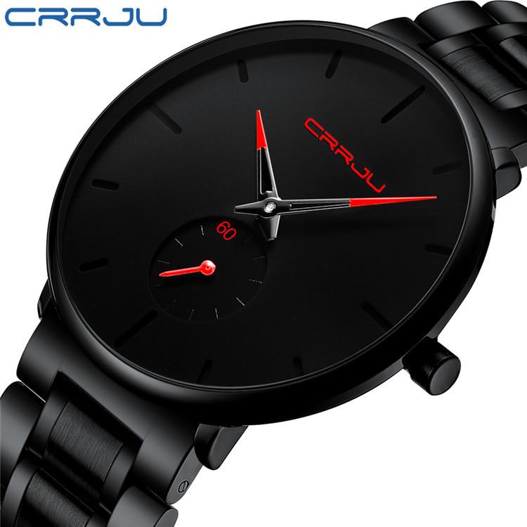CRRJU 2150New steel band men's watch, casual and personalized watch, fashionable and popular among students