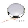 12V 46 LED Round Car Roof Light Lamp Chrome Carbon Look Interior Super Bright with ON/OFF Switch For Camper Van Caravan Boat RV