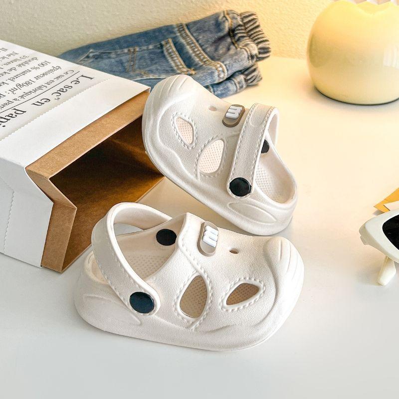 Детские тапочки из ЭВА для мальчиков и девочек, летние нескользящие тапочки для купания в помещении, детские тапочки с закрытым носком.