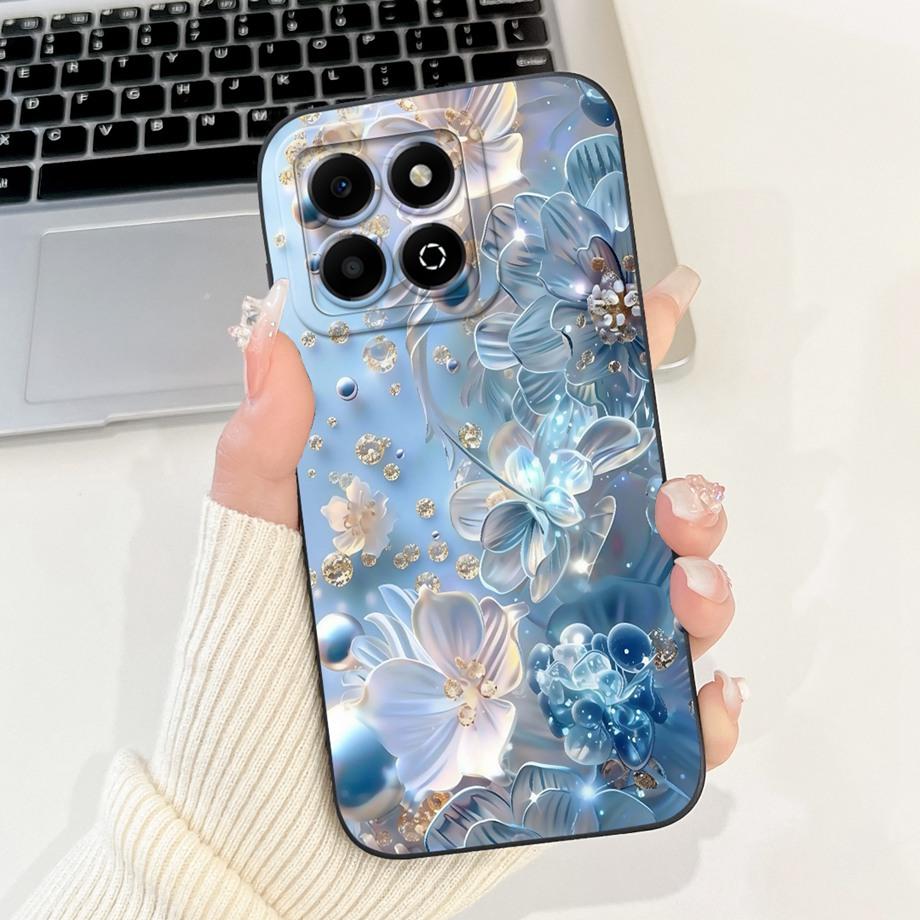 Чехол для Huawei Honor X6a X6b X6a Plus Чехол для телефона Honor X6 X6s 4G Мягкий силикон Funda Женский модный чехол с цветочным принтом