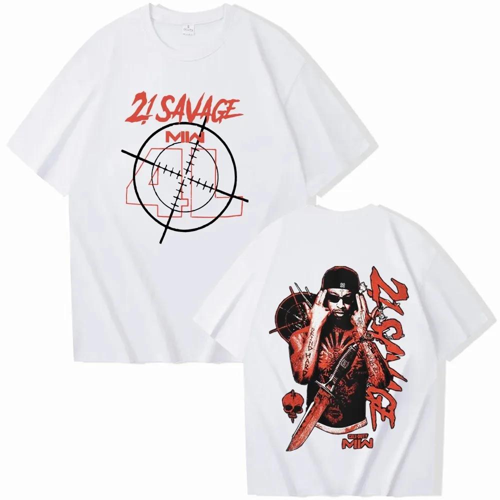 21 Savage American Dream футболки Harajuku хип-хоп O-образный вырез рубашки с коротким рукавом подарок фанатам высококачественный хлопок летняя мода свободный