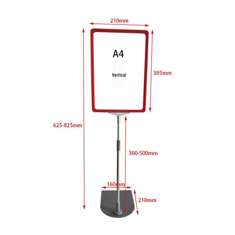 A4 Price Tag Display Stand for Supermarkets and Warehouses