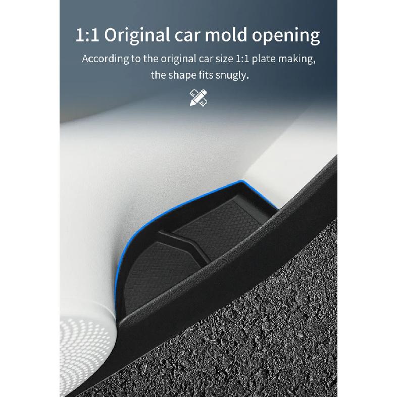 for Smart #1 #3 Door Side Storage Box Front Rear Door Handle Organizer Tidying TPE Car Accessories