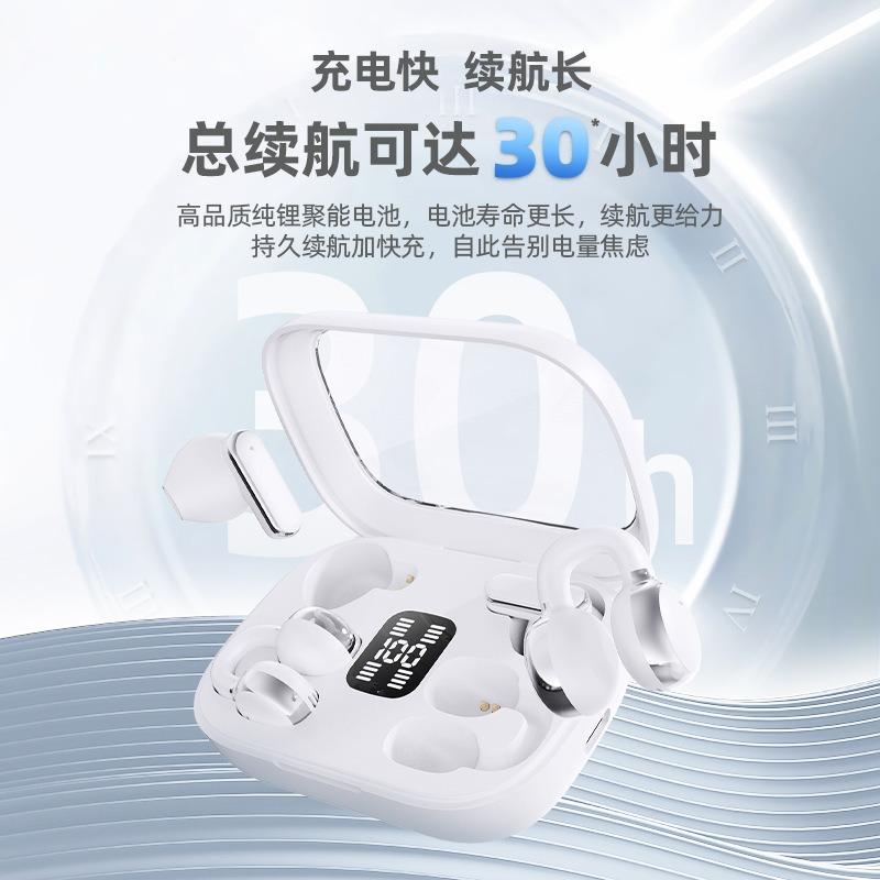 Новая беспроводная Bluetooth-гарнитура Q10 с бинауральным звуком, OWS, с клипсой для уха, с креплением на ухо, спортивная гарнитура с шумоподавлением, длительное время работы от аккумулятора