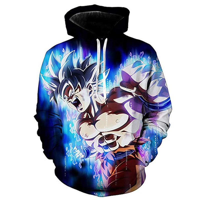 2024 3D Новый аниме Dragon Ball принтованный свитер серии пуловер Generation Tide Brand Hoodie Gift Pink Goku