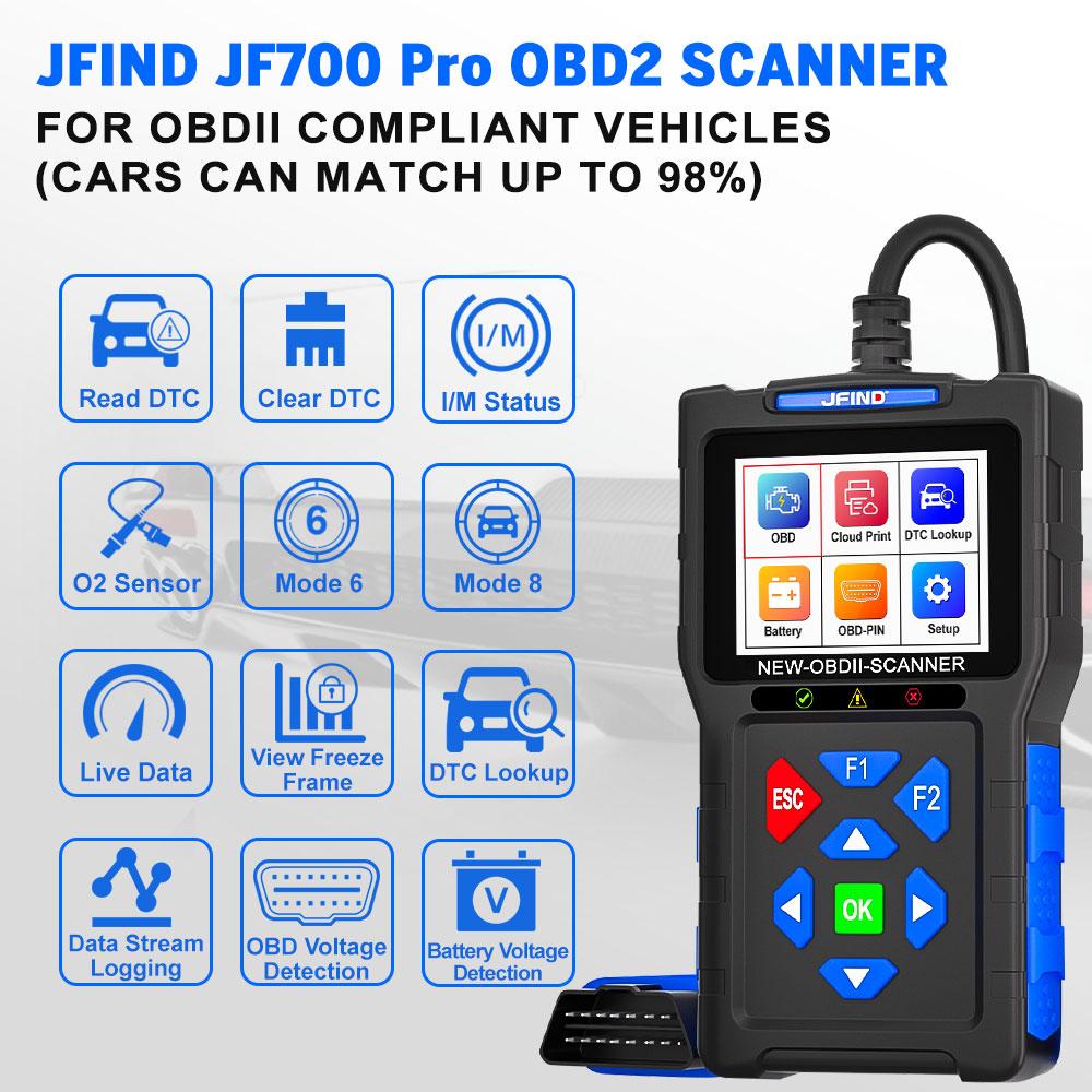Car OBD2 Scanner Universal Motorcycle Cable 3-in-1 For Yamaha For Honda Code Reader Battery Performance Testing Diagnostic Tool
