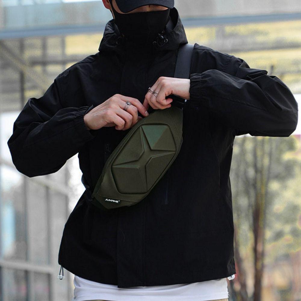 Large Capacity Men's Chest Bag Handbag Waist Bag Men Stylish Sports Shoulder Bag Outdoor
