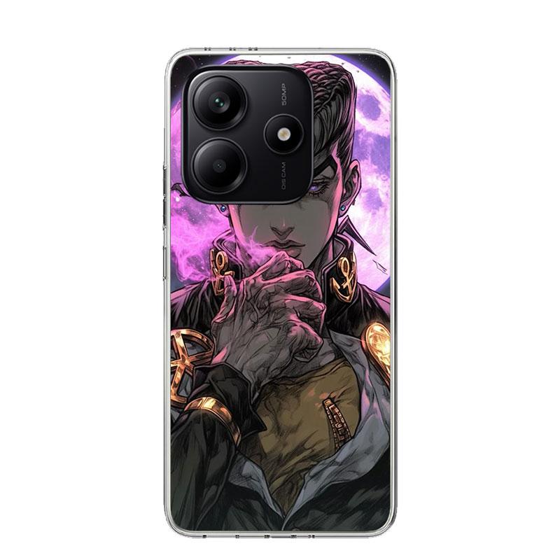 JoJo Adventure Higashikata Josuke Phone Case For Xiaomi Redmi Note 13 14 15 Pro Plus 12S 12 14S 11S 11E 10 10S 11 11T 5G 4G Cove