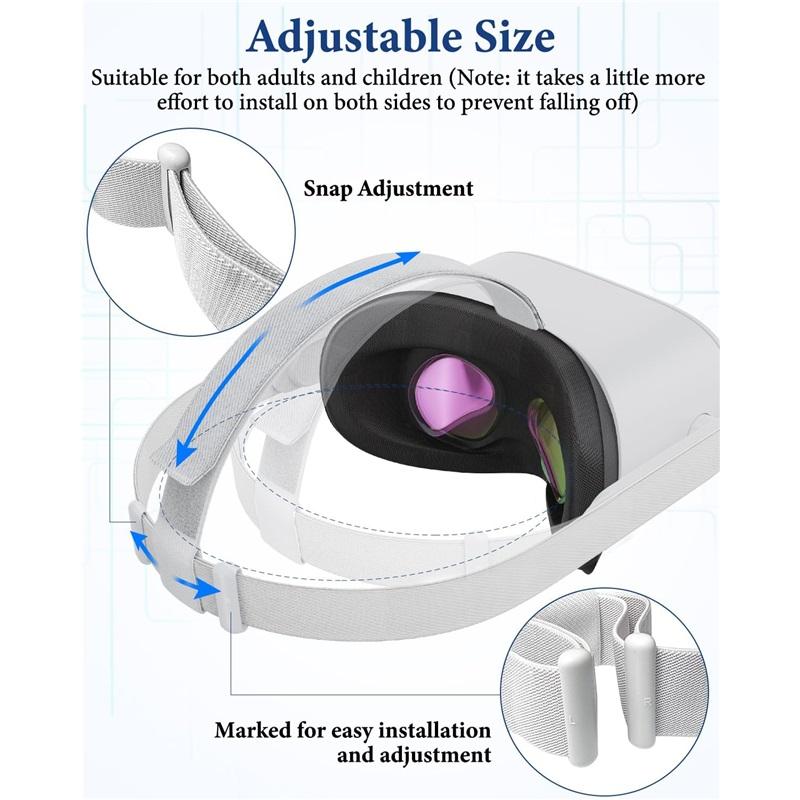 Head Strap for Oculus Quest 2 Headset, Replacement Head Strap Compatible with Meta Quest 2 Headstrap& Oculus Quest 2