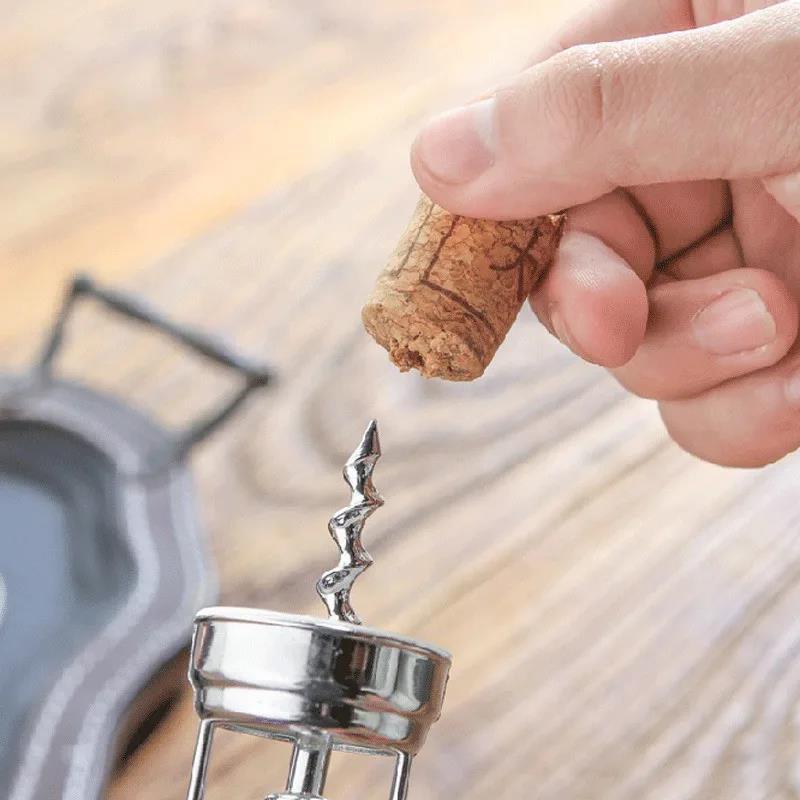 Classic Bottle Opener with Packaging Premium Zinc Alloy Wine Bottle Opener Champagne Opener and Stainless Steel Drill 6