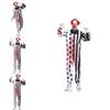 Gruesome Bloodied Clown Costume Stylish Polyester Blend For Themed Parties