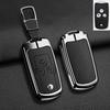 Car Flip Key Case Cover for Honda Civic Fit Accord CRV HRV Jazz Odyssey for Acura TL TSX ZDX RSX CRZ Zinc Alloy Leather Keychain
