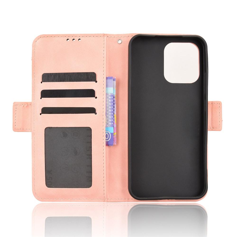 Flip Case for Oppo A6 Pro 5G, Card Slot, Pink