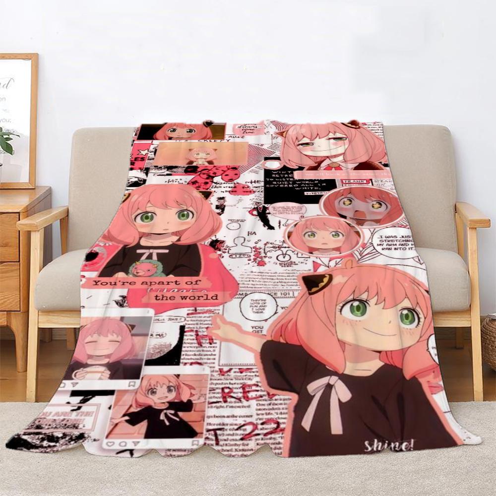 Spy X Family Summer Blanket King Size Moose Blanket For Bed Throw Home Interior Beach Полотенца Microfiber Beds Knitted Plaid