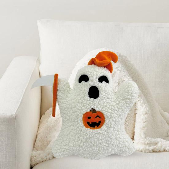 Подушка-призрак на Хэллоуин, декоративная плюшевая кукла-призрак, набитая подушкой-призраком