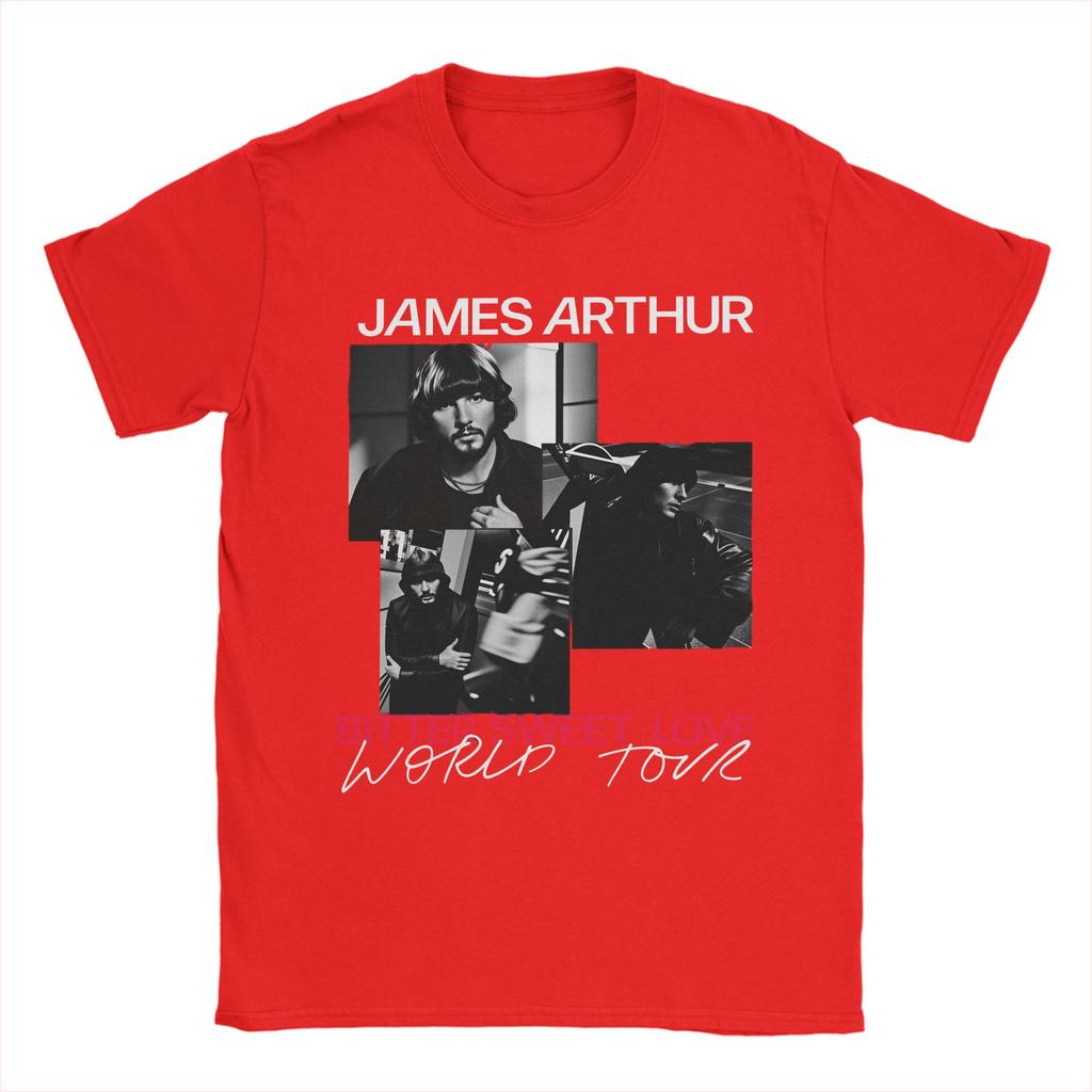 Summer James Arthur world tour Trending T Shirts 100 Cotton Tee Shirt for Unisex Y2K Retro Big Size Short Sleeve Clothing